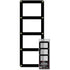 BCW 4 Card Black Border Screwdown Holder