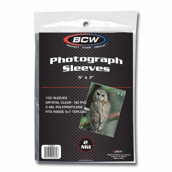 BCW Photograph Sleeves 5x7 - 100ct