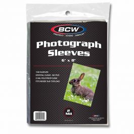 BCW Photograph Sleeves 6x8 - 100ct