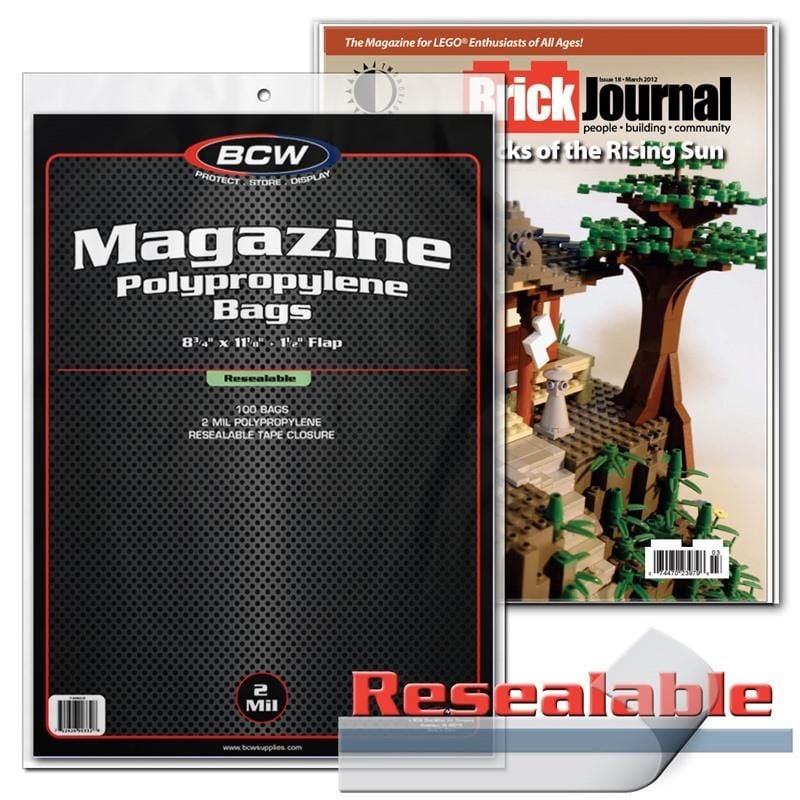 BCW Magazine Bags - Resealable | Eastridge Sports Cards