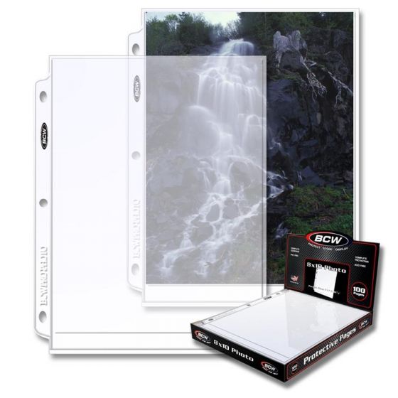 BCW 1 Pocket Pages 8x10 - 100ct Box