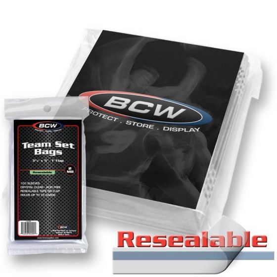 BCW Resealable Team Set Bags