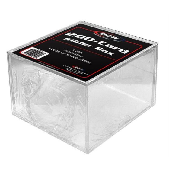 BCW 2 Piece Slider Box - 200 Count | Eastridge Sports Cards