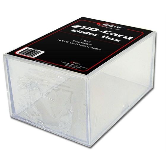 BCW 2 Piece Slider Box - 250 Count | Eastridge Sports Cards