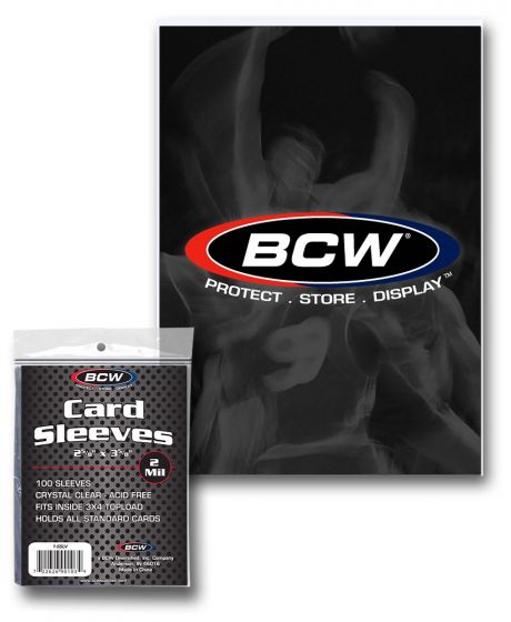BCW Card Sleeves 2 5/8" x 3 5/8" 100ct | Eastridge Sports Cards