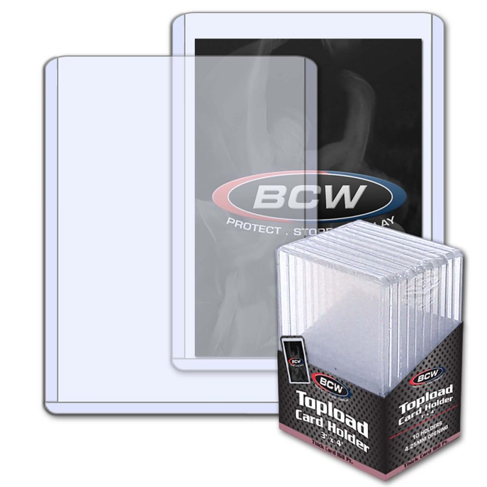 BCW 168pt Top Loaders 3x4 - 10pk | Eastridge Sports Cards