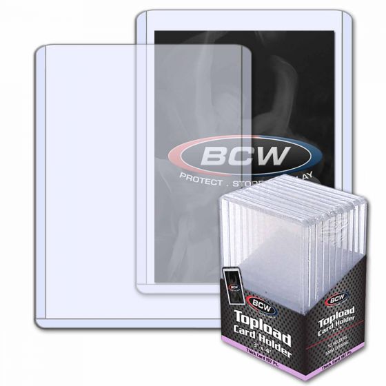 BCW 197pt Super Thick Card Topload Holder | Eastridge Sports Cards