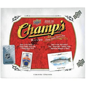 2015-16 Upper Deck Champ's Hockey Hobby Box