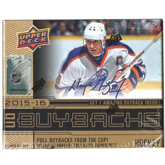 2015-16 Upper Deck Buybacks Hockey Hobby Box