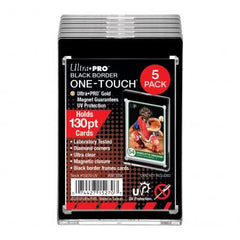 Ultra Pro 130PT Black Border UV ONE-TOUCH Magnetic Holder 5 pack | Eastridge Sports Cards