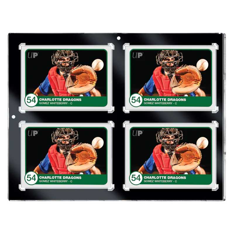 Ultra Pro 4-Card Black Border One-Touch Magnetic Holder (35pt) | Eastridge Sports Cards