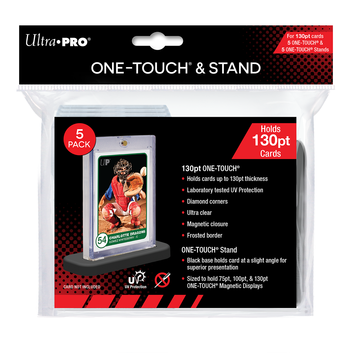 Ultra Pro 130pt One-Touch & Stand (5pk) | Eastridge Sports Cards