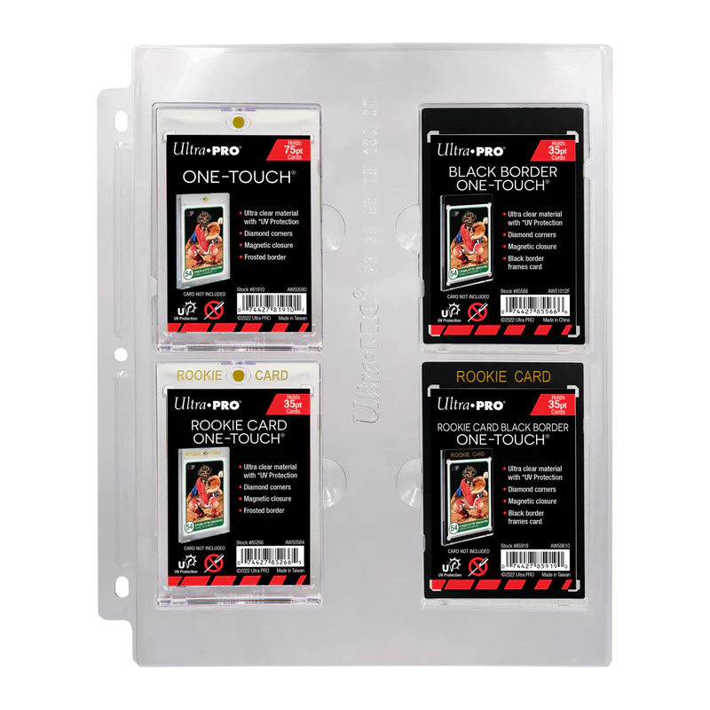 Ultra Pro 4pkt Page for One-Touch Displays (23pt to 100pt) | Eastridge Sports Cards