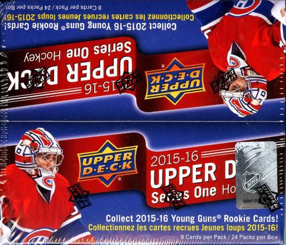 2015-16 Upper Deck Series 1 Hockey Retail Box