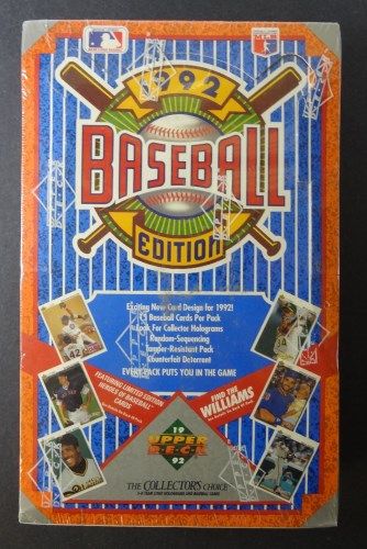 1992 UPPER DECK BASEBALL LOW SERIES BOX | Eastridge Sports Cards