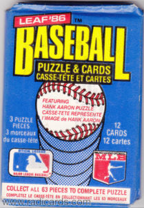 1986 Leaf Baseball Hobby Pack | Eastridge Sports Cards