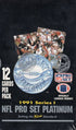 1991 Pro Set Platinum Football Series 1 Hobby Box