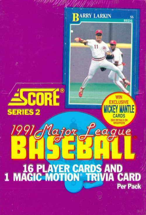 1991 Score Series 2 Baseball Hobby Box | Eastridge Sports Cards