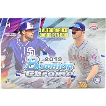 2019 Bowman Chrome Baseball HTA Hobby Box