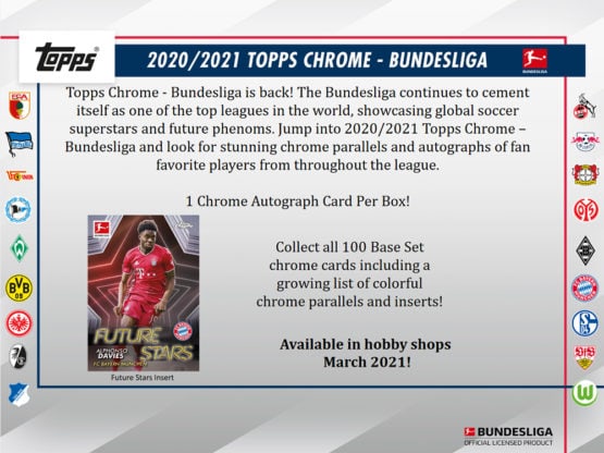 2021 Topps Chrome Bundesliga Hobby Box | Eastridge Sports Cards