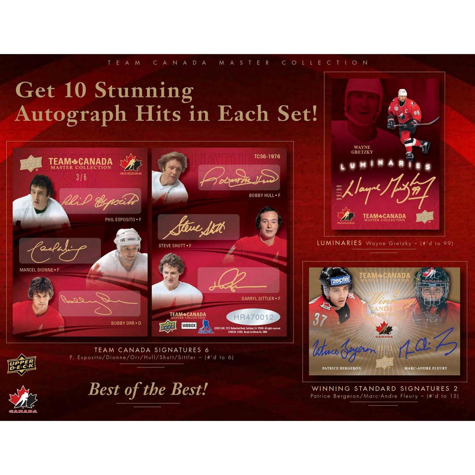 2015-16 Upper Deck Team Canada Master Collection