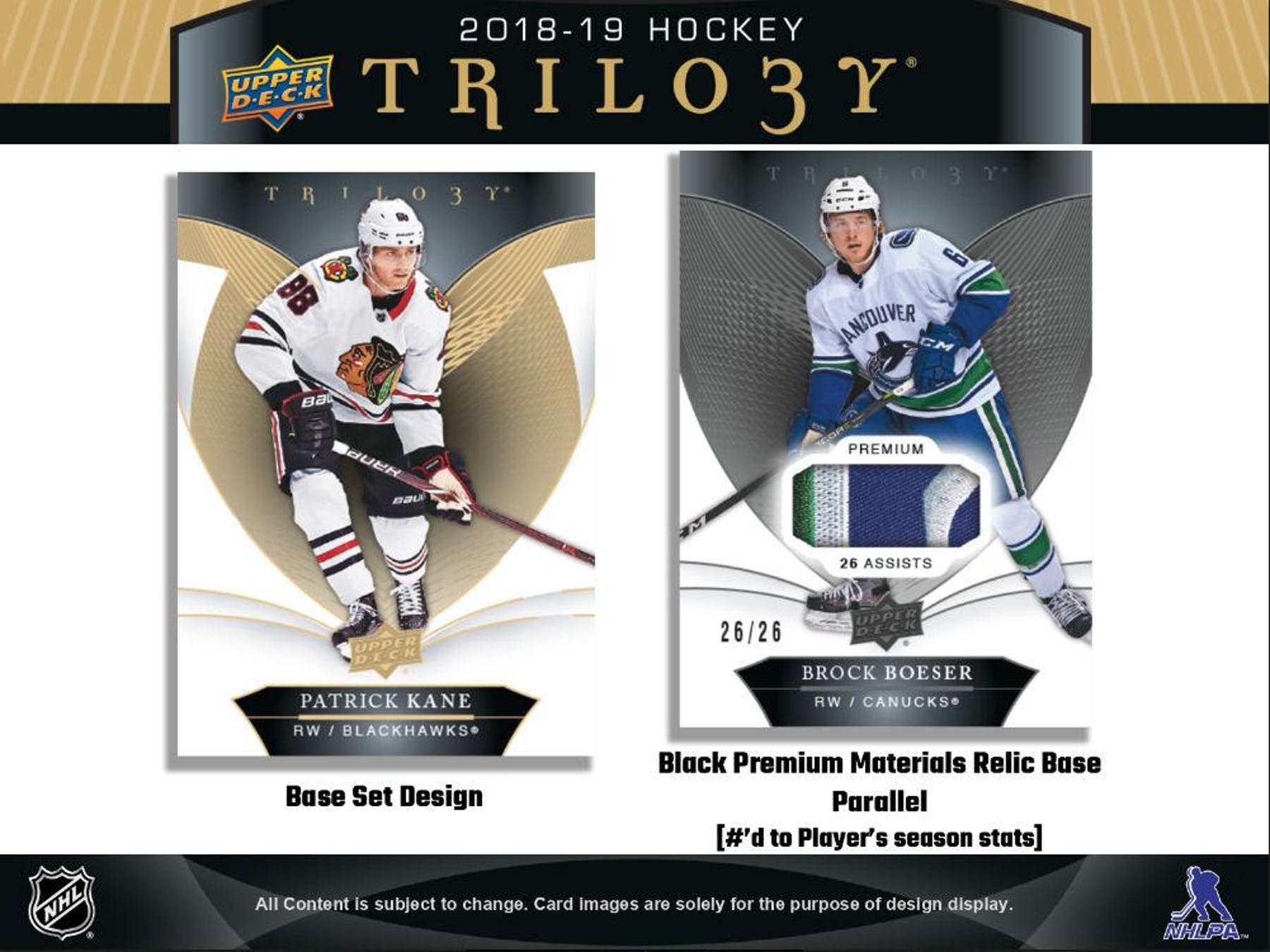 2018-19 Upper Deck Trilogy Hockey Hobby Pack | Eastridge Sports Cards