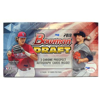 2018 Bowman Draft Baseball Hobby Jumbo Box