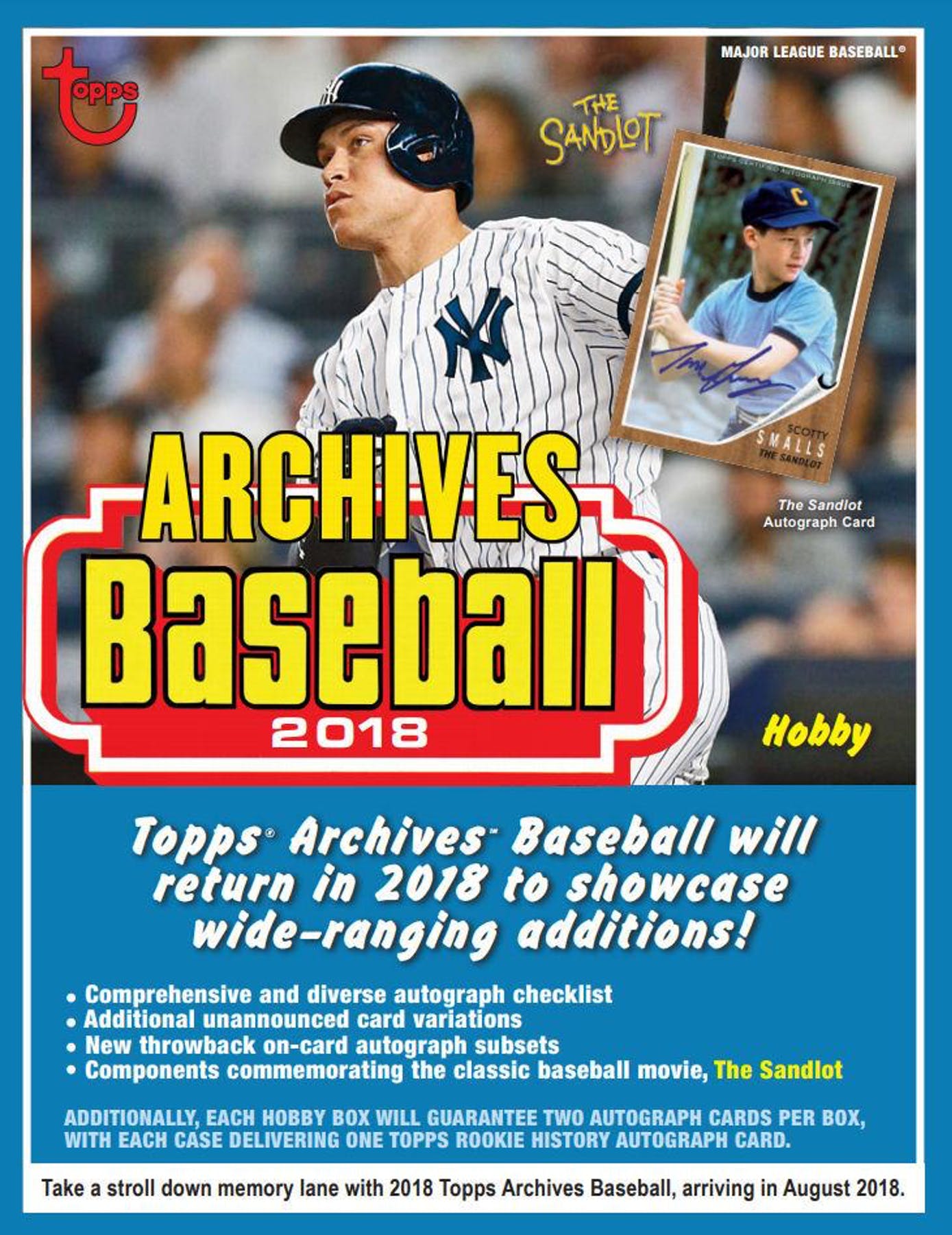 2018 Topps Archives Baseball Hobby Pack | Eastridge Sports Cards