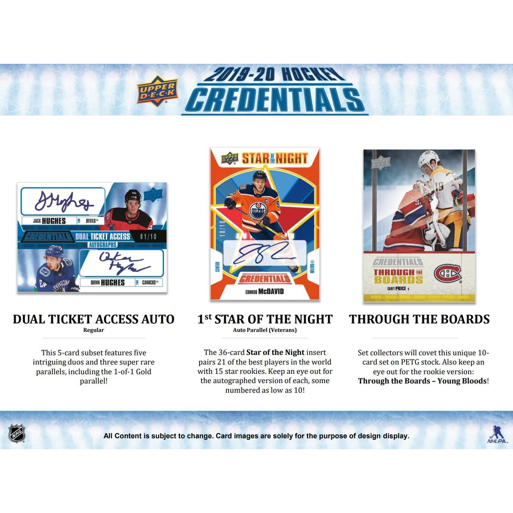 2019-20 Upper Deck Credentials Hockey Hobby Pack | Eastridge Sports Cards