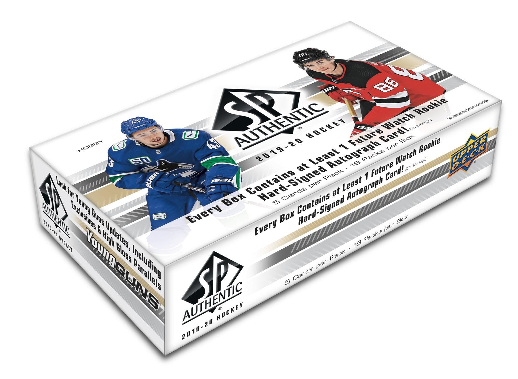 2019-20 Upper Deck SP Authentic Hockey Hobby Box | Eastridge Sports Cards