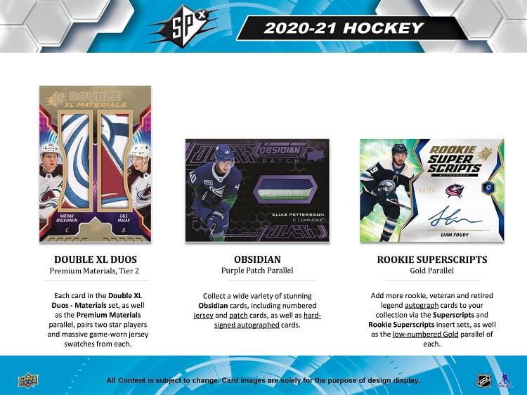 2020-21 Upper Deck SPx Hobby Pack