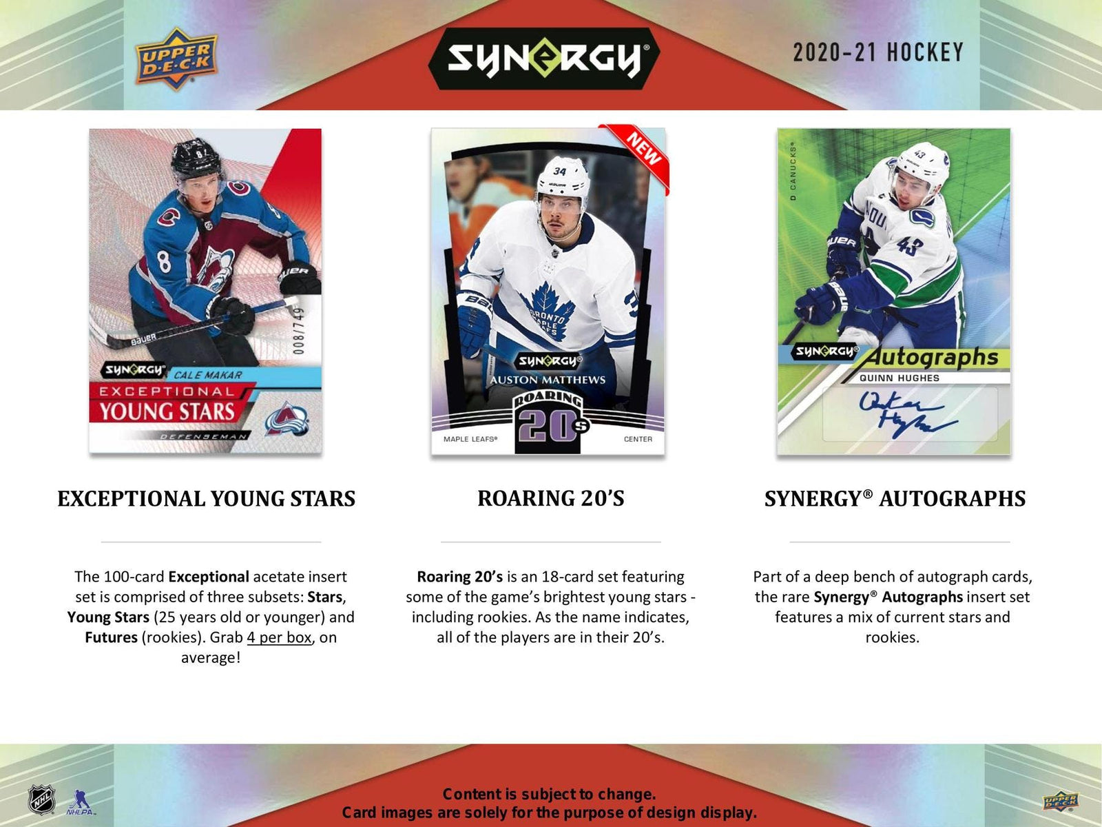 2020-21 Upper Deck Synergy Hockey Hobby Pack