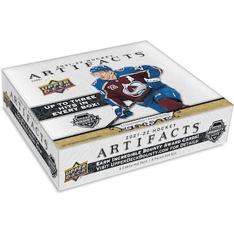 2021-22 Upper Deck Artifacts Hockey Hobby Box | Eastridge Sports Cards