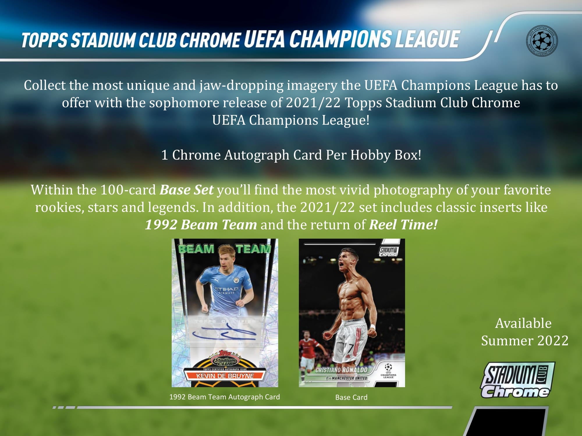 2021-22 Topps Stadium Club UEFA Champion's League Soccer Hobby Pack | Eastridge Sports Cards