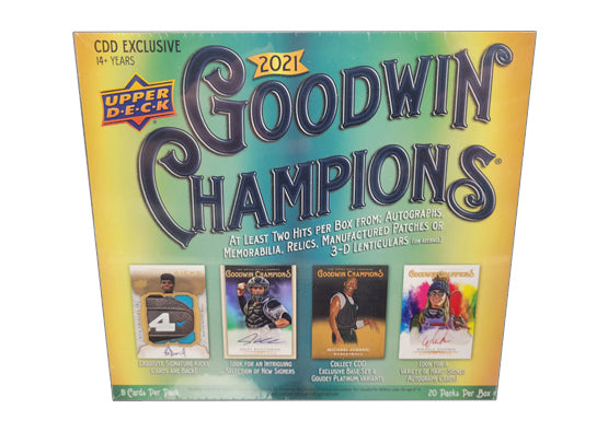 2021 Upper Deck Goodwin Champions CDD Exclusive Hobby Box