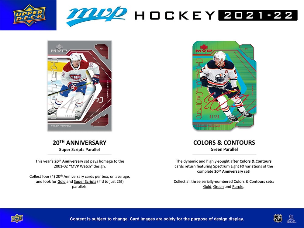 2021-22 Upper Deck MVP Hockey Hobby Pack | Eastridge Sports Cards