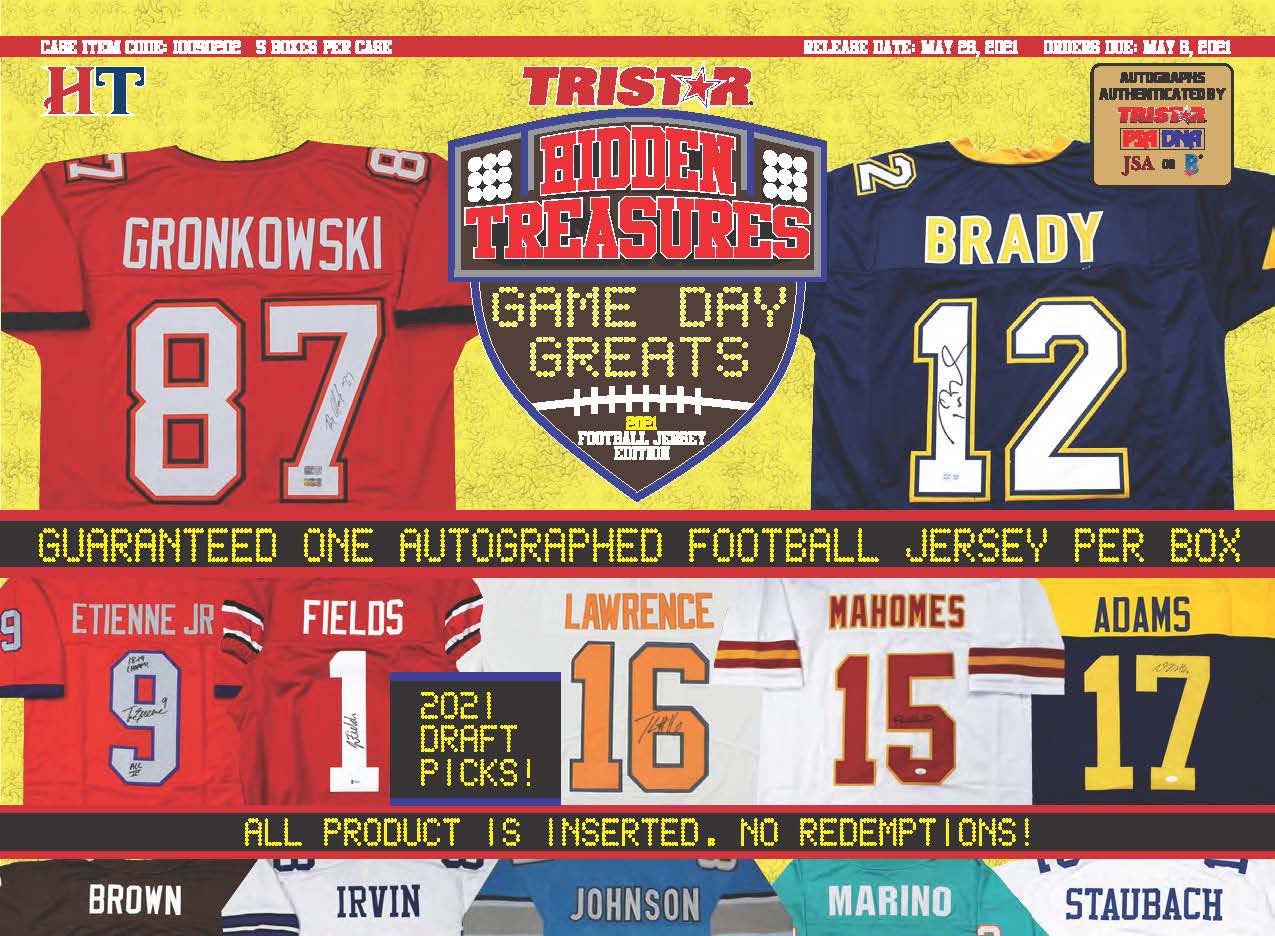 2021 Tristar Autographed Football Jersey Game Day Greats Mystery Box - Series 2