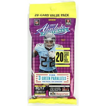 2021 Panini Absolute Football Value Pack | Eastridge Sports Cards