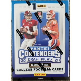 2021 Panini Contenders Draft Picks Football Blaster Box