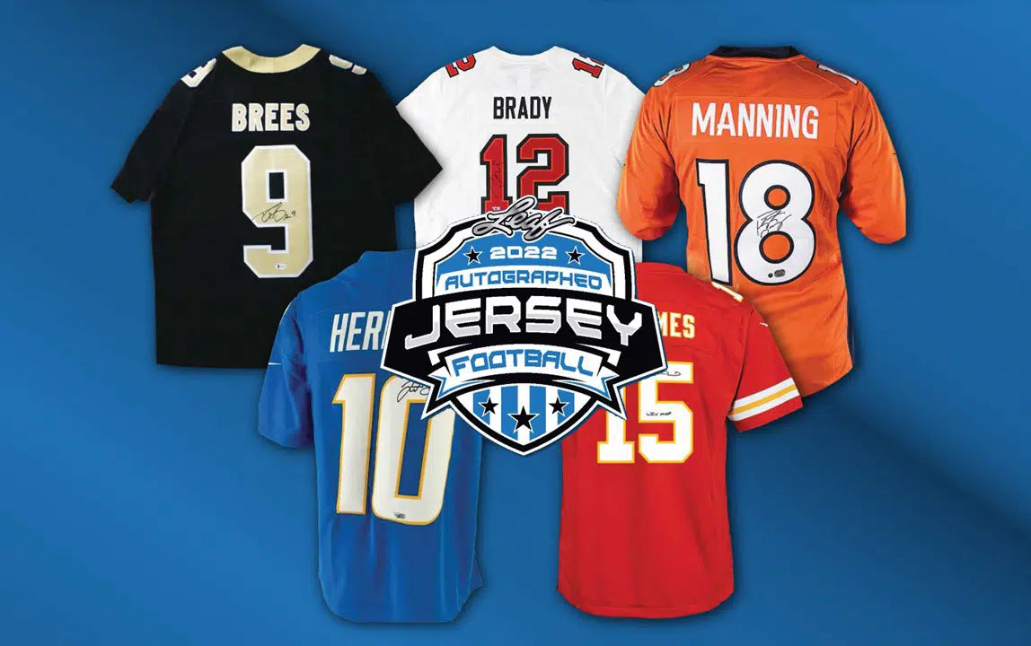2022 Leaf Mystery Autographed Football Jersey Hobby Box
