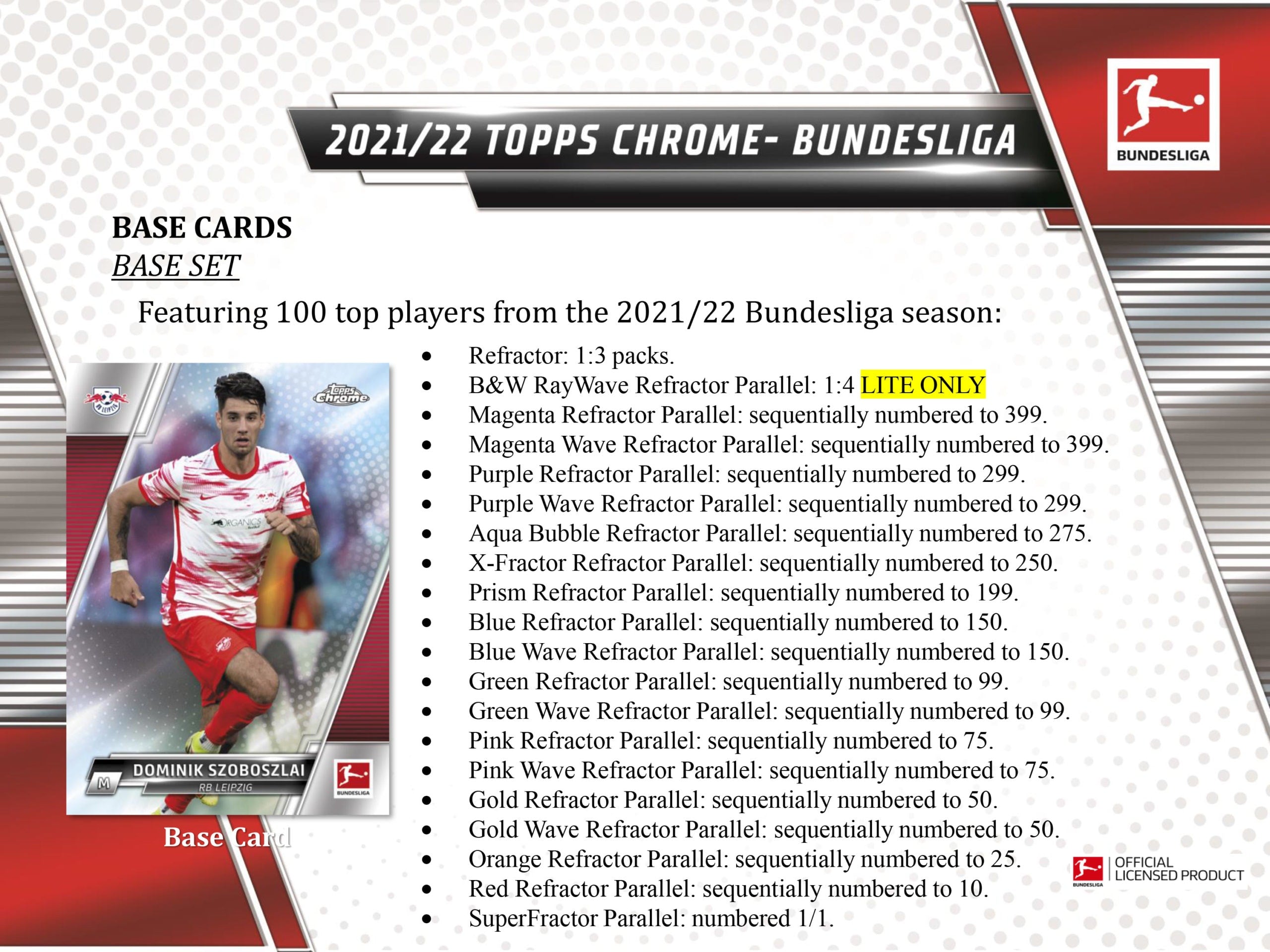 2021-22 Topps Chrome Bundesliga Soccer Hobby Pack | Eastridge Sports Cards