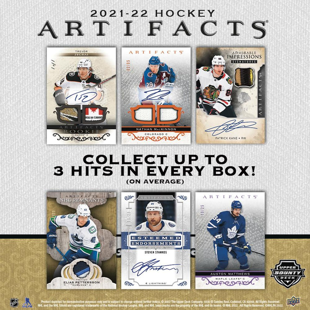 202122 Upper Deck Artifacts Hockey Hobby Pack Eastridge Sports Cards