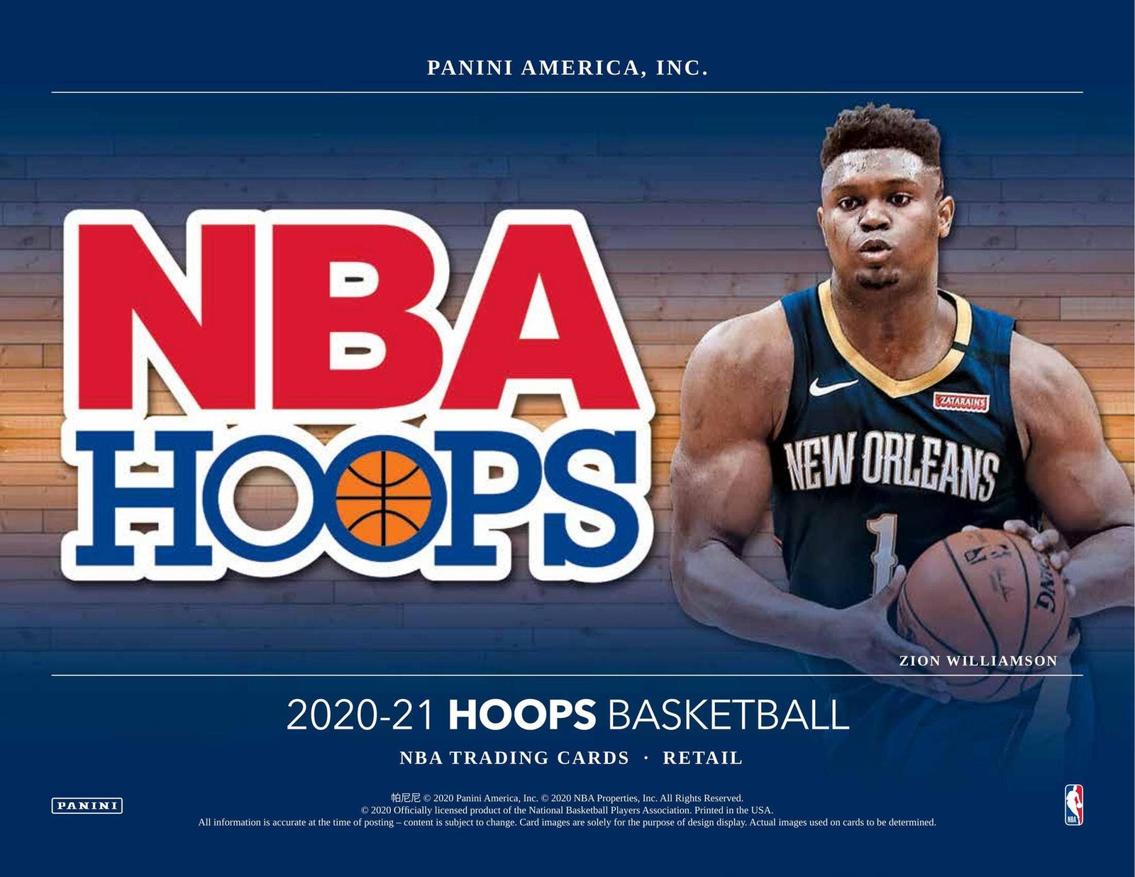 2020-21 Panini NBA Hoops Basketball Jumbo Value 12 Pack Box