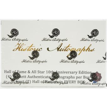 2020 Historic Autograph 10th Anniversary Baseball Hobby Box - Hall of Fame and All Start Edition | Eastridge Sports Cards