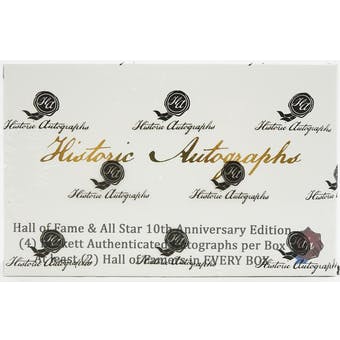 2020 Historic Autograph 10th Anniversary Baseball Hobby Box - Hall of Fame and All Start Edition