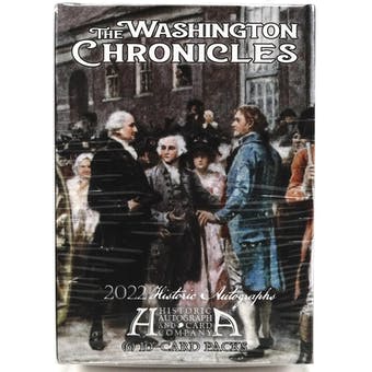 2022 Historic Autographs Washington Chronicles Blaster Box | Eastridge Sports Cards