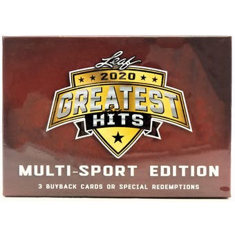 2020 Leaf Greatest Hits Multi Sport Edition Hobby Box | Eastridge Sports Cards