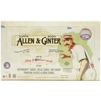 2020 Topps Allen & Ginter Baseball Hobby Box | Eastridge Sports Cards