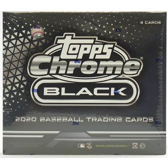 2020 Topps Chrome Black Baseball Hobby Box