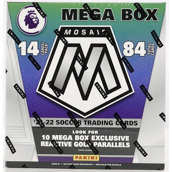 2021-22 Panini Mosaic Premier League Soccer Mega Box | Eastridge Sports Cards